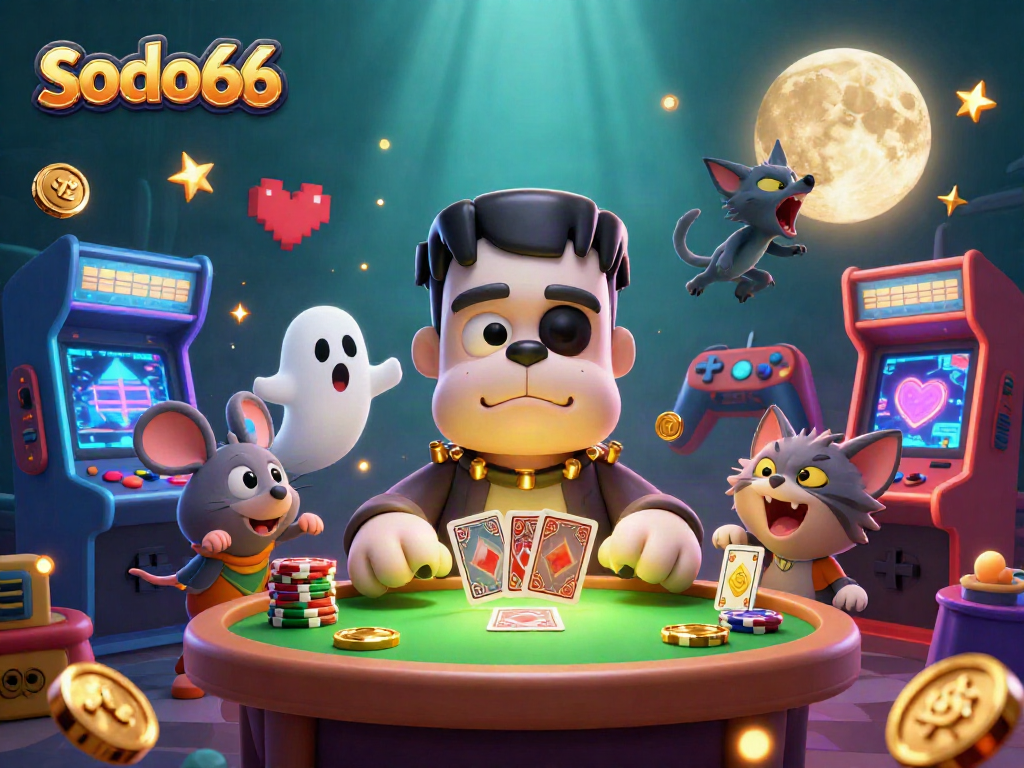 Experience thrilling sodo66 casino action with vibrant 3D characters and gaming elements.