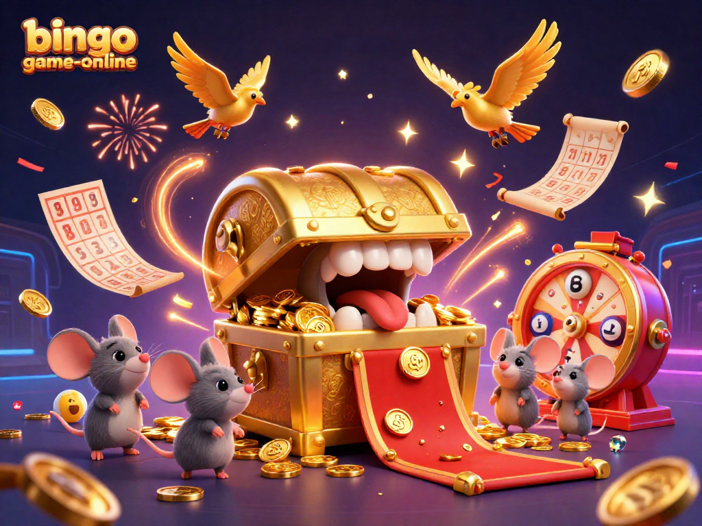 Engage with bingo-game-online at this vibrant illustration showcasing thrilling jackpot bingo action and excitement.