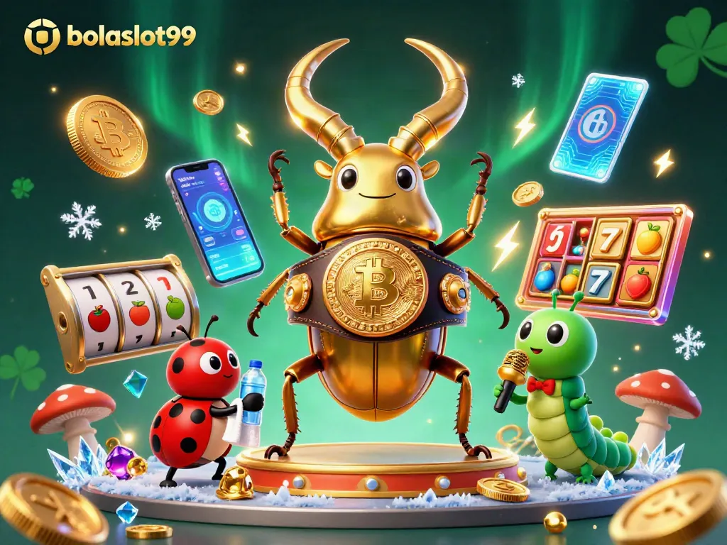 Win big with bolaslot99 in a dynamic casino scene featuring vivid slot game elements.