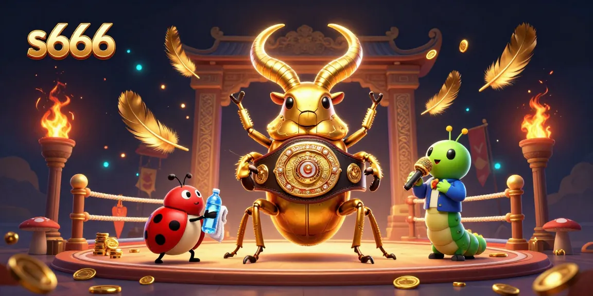 Engage in s666 gaming action with a grand arena featuring dynamic characters and thrilling elements.
