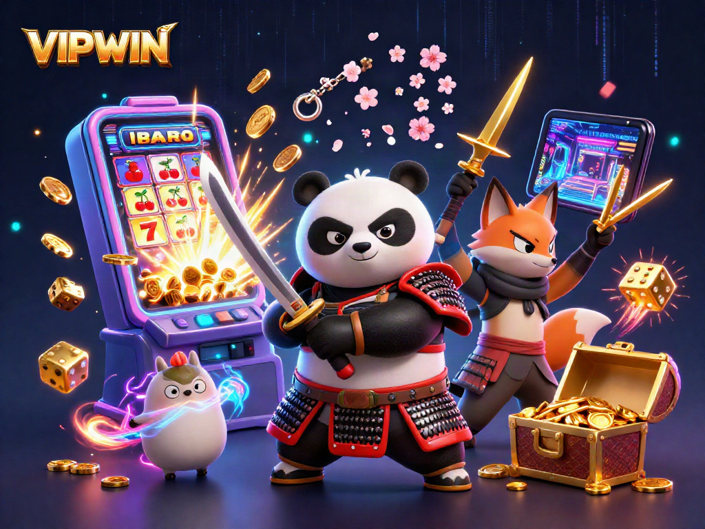 Experience the thrilling world of VIPWIN with dynamic gaming elements and action-packed characters.