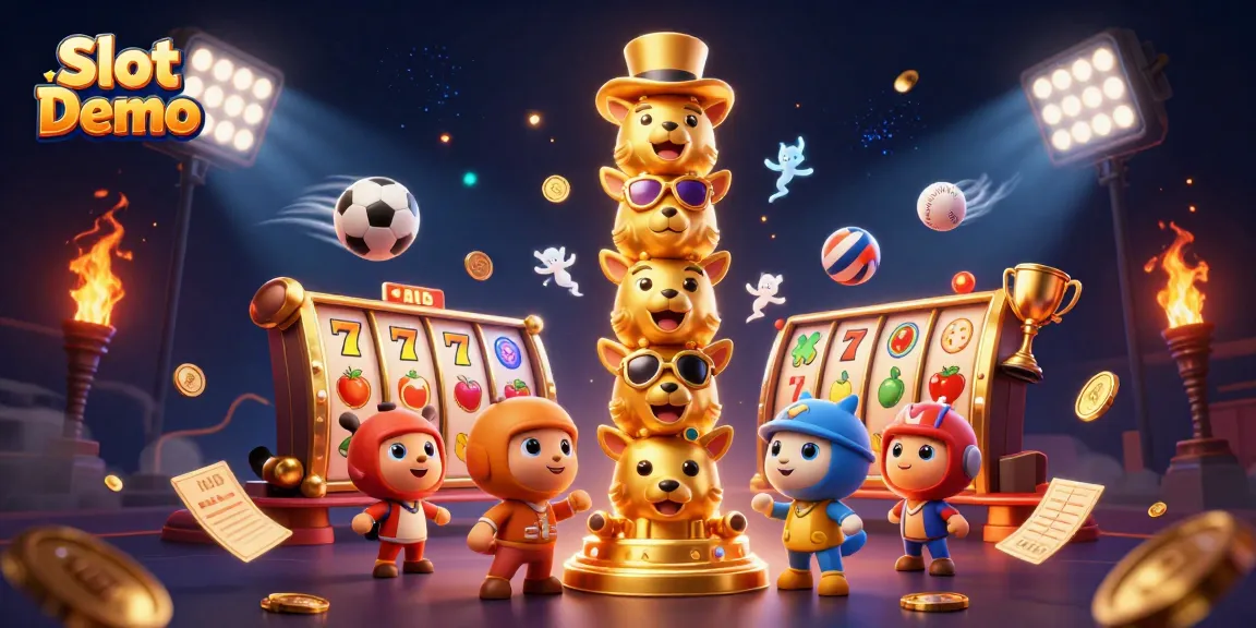 Spin the reels in this vibrant Slot Demo filled with animated characters and casino elements.