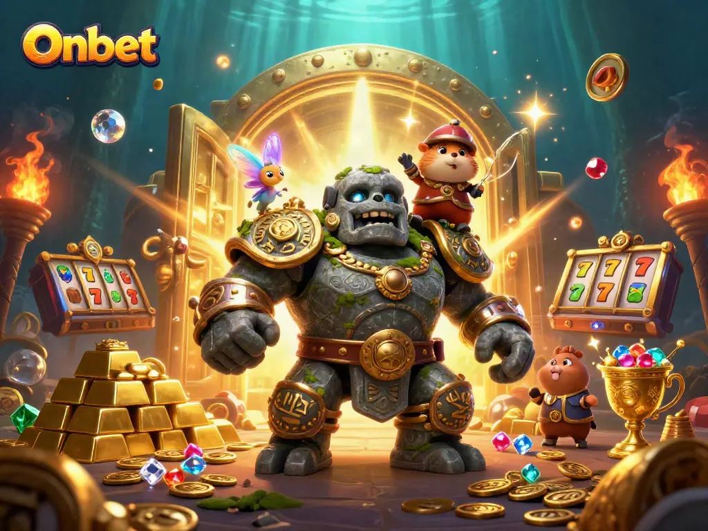 Onbet welcomes players to an exciting casino adventure with animation, magic, and treasure.