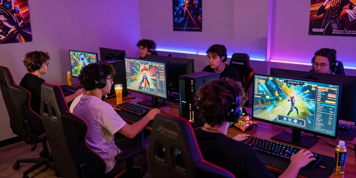 Dynamic gaming scene showcasing situs toto excitement with engaged players.