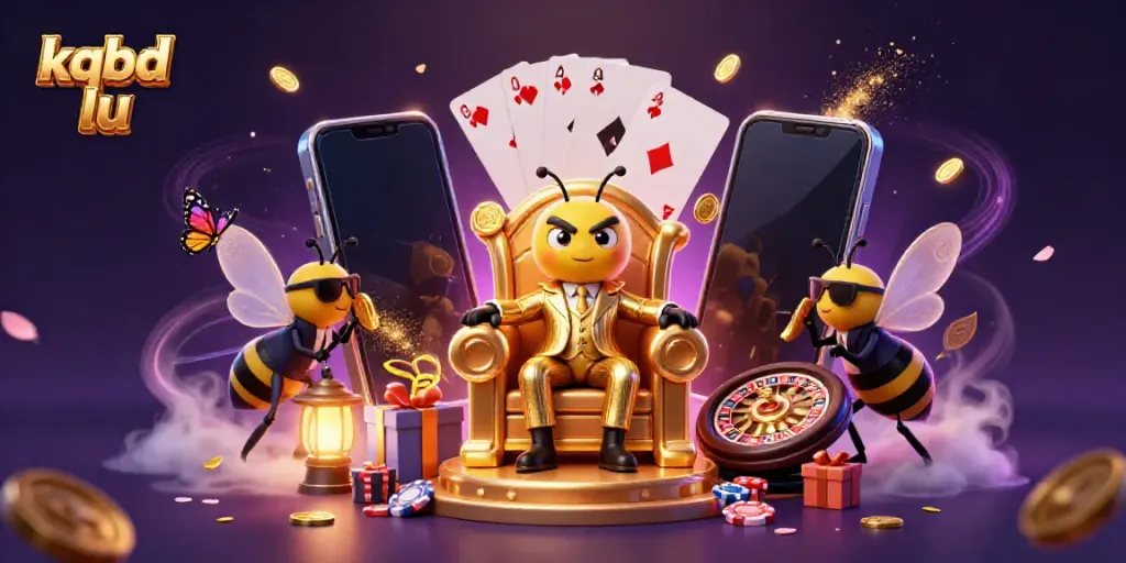 Engaging gaming scene with kqbd lu showcasing a bumblebee mob boss and dynamic casino elements.