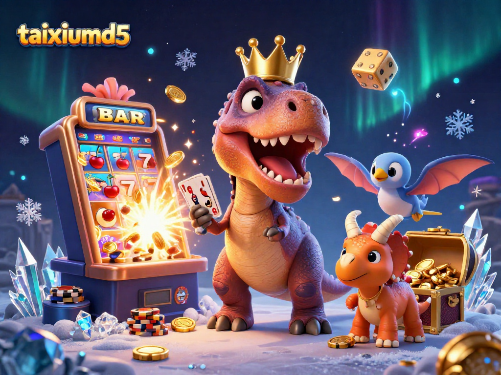 Engage with taixiumd5 in this vibrant 3D casino scene bursting with action!