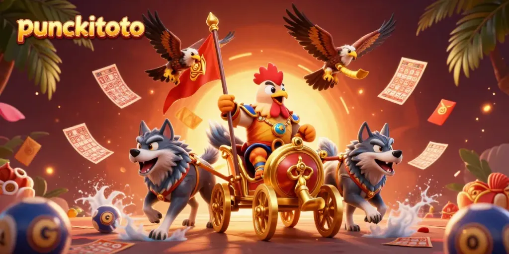 Raih keberuntungan dengan puncaktoto dalam ilustrasi menarik tentang lotere dan bingo.