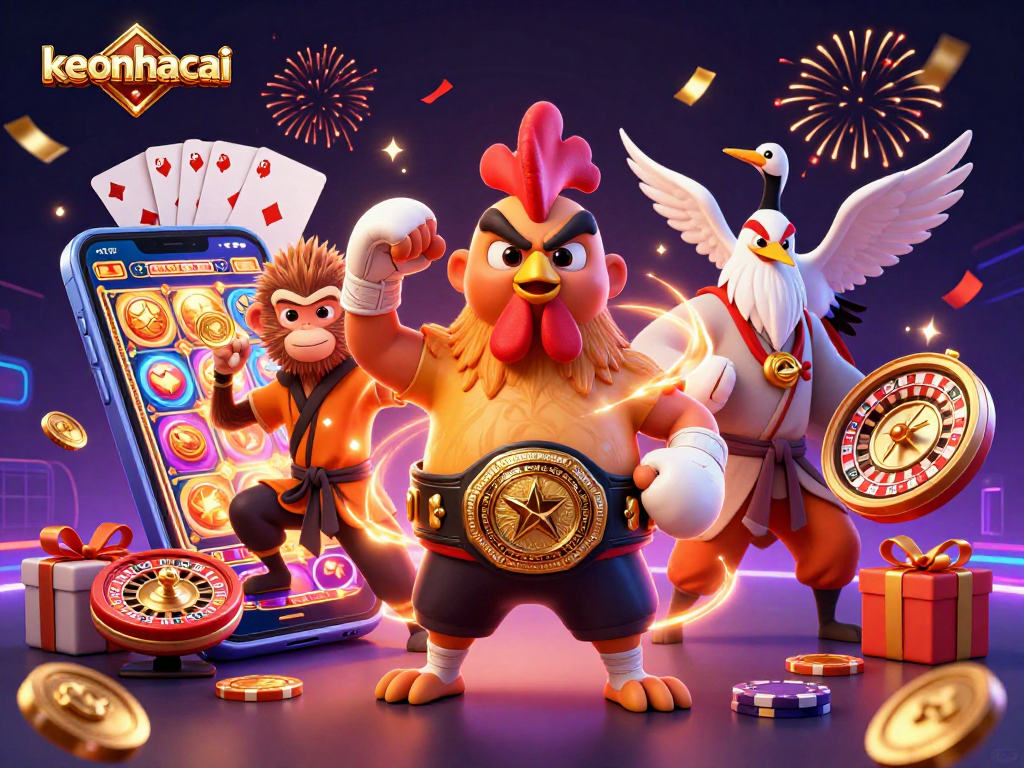 Engage in thrilling gaming adventures with keonhacai through vibrant and dynamic casino elements.
