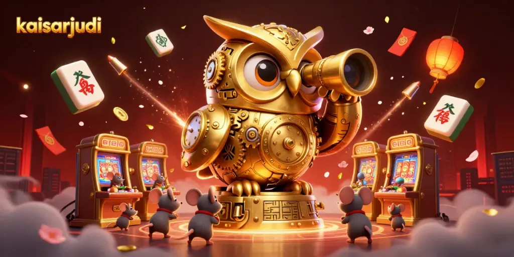Kaisarjudi showcases a lively casino scene with dynamic characters and vibrant elements for thrilling gameplay.