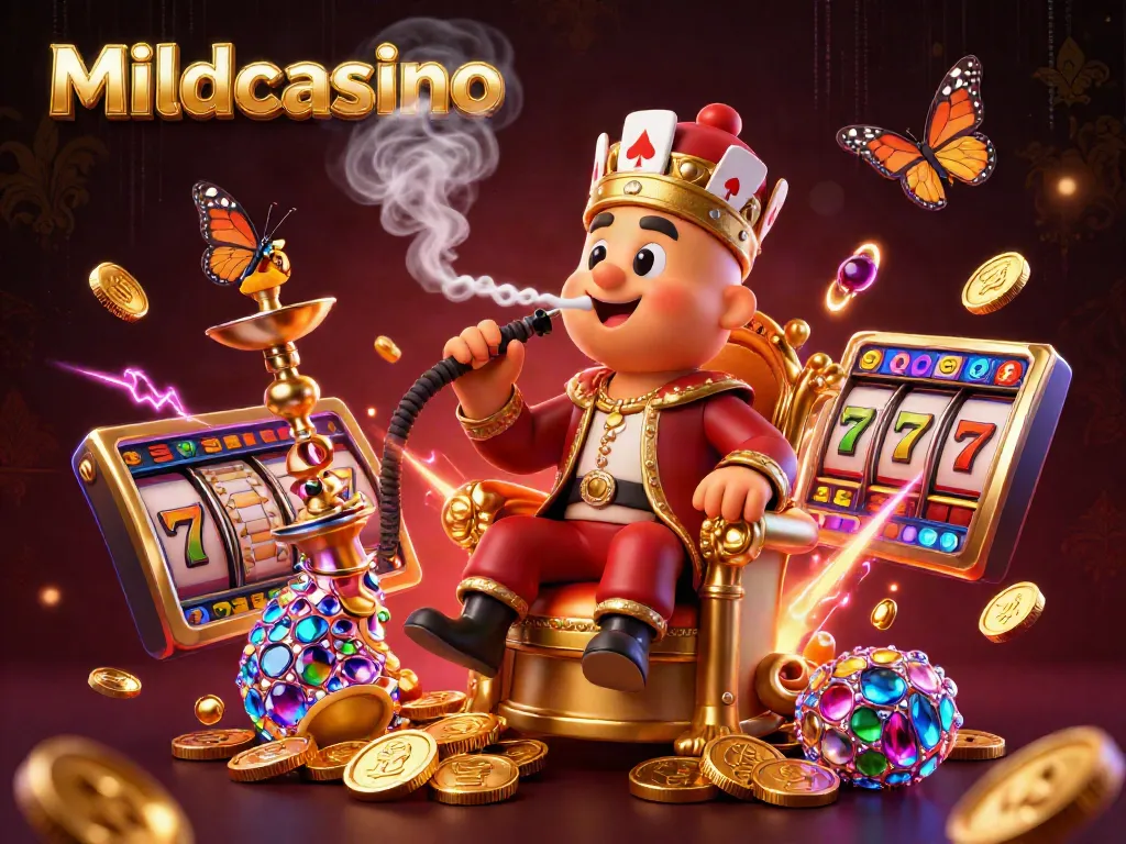 Mildcasino offers an immersive gaming experience with vibrant slot reels and captivating characters.