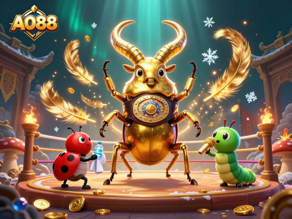 Engage in thrilling gaming at AO88, featuring dynamic casino elements and vibrant characters.