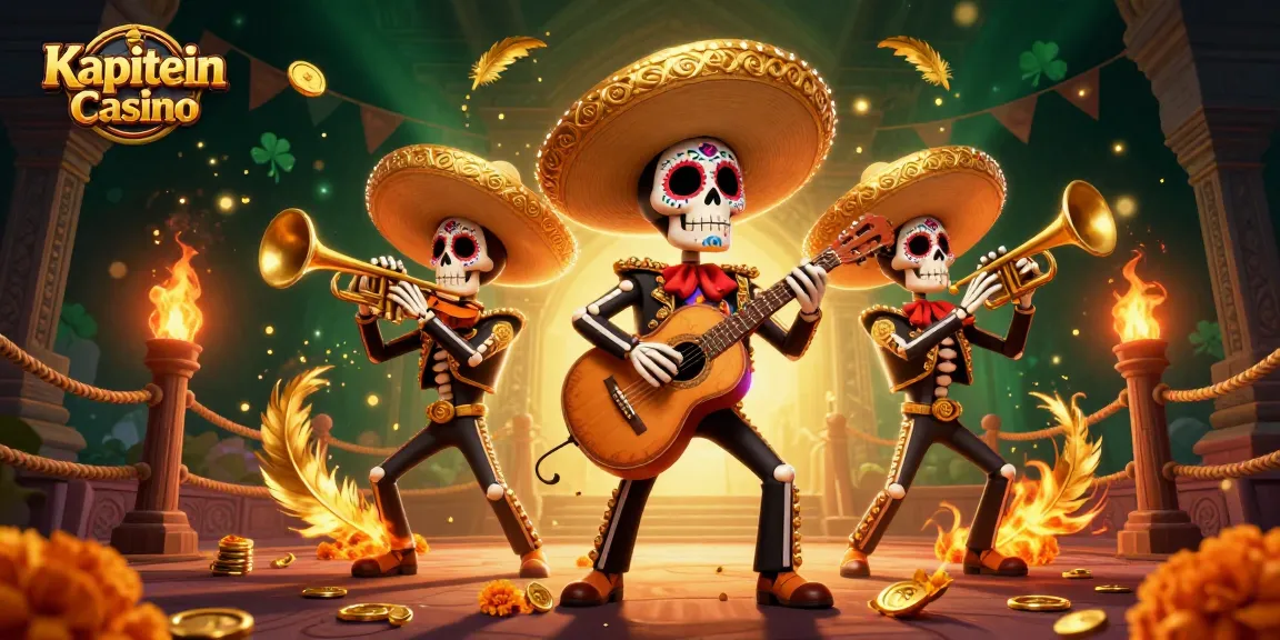 Mengalami keseruan Kapitein Casino dengan band mariachi tengkorak yang meriah di arena pertarungan