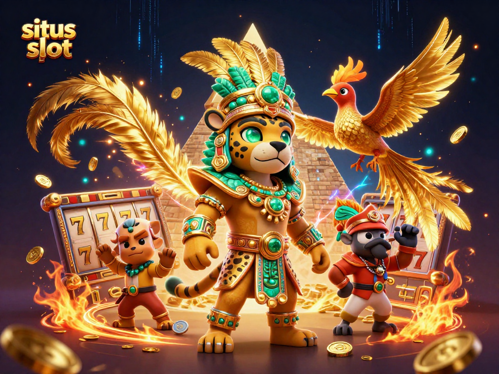 Menangkan jackpot di situs slot dengan penggambaran 3D jaguar dan burung quetzal yang menarik.