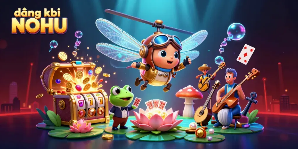 Join the adventure of đăng ký NOHU as the dragonfly pilot and frog croupier bring the casino to life.