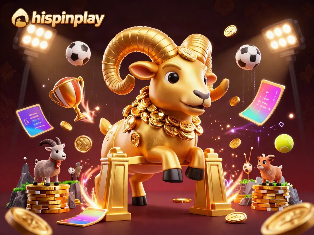 Experience the dynamic energy of hispinplay with a golden ram at the forefront of mobile gaming thrills.