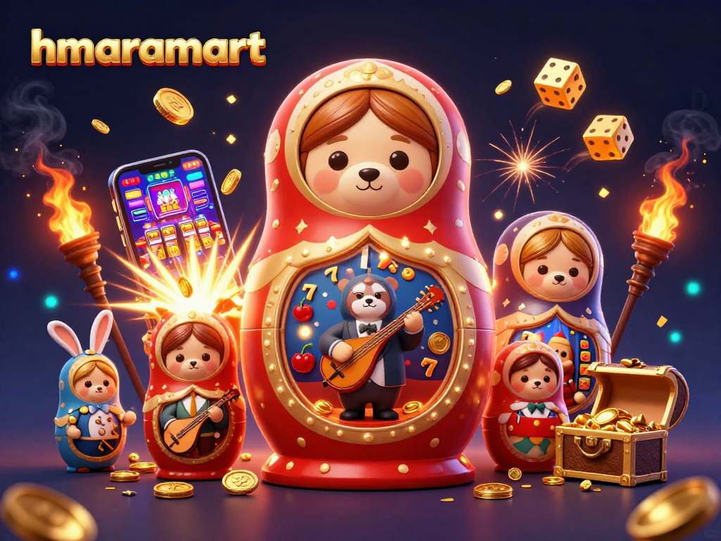 Join the excitement at hmaramart as the Matryoshka bear surprises with a jackpot! Discover casino thrills.