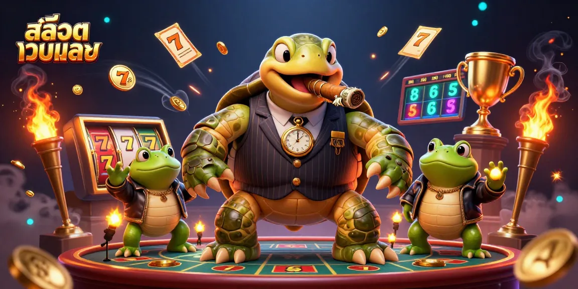 Spin the slots and experience สล็อตเว็บตรง action with a dynamic 3D turtle and bullfrog enforcers!